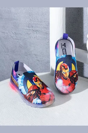 toothless Boys Avengers Printed LED Sneakers