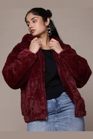 Roadster The Lifestyle Co. Faux Fur Hooded Tailored Jacket