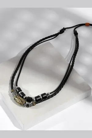 Joker & Witch Men Silver-Plated Necklace