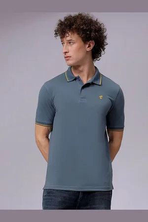 The Indian Garage Co Men Polo Collar Solid T-shirt