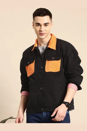 Mast & Harbour Pure Cotton Denim Jacket With Contrast Pockets