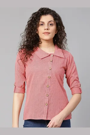 Kalini Striped Shirt Style Top