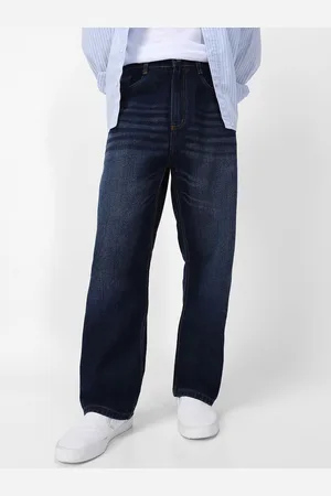 URBANO Men Loose Relaxed Fit Heavy Fade Jeans