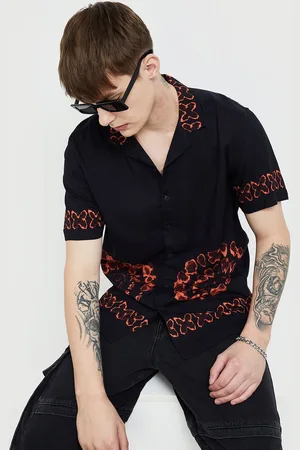 Smileyworld Men Floral Opaque Casual Shirt