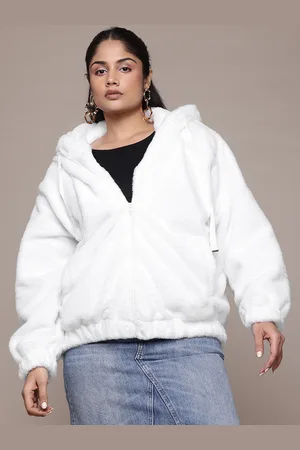 Roadster The Lifestyle Co. Plus Size Fleece Hooded Padded Jacket