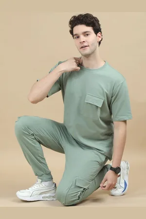 Bushirt Pure Cotton T-Shirt With Joggers Co-Ords