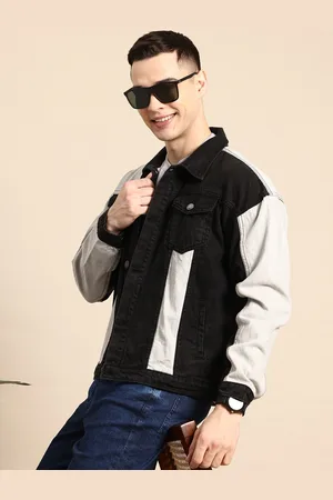 Mast & Harbour Pure Cotton Colorblocked Denim Jacket