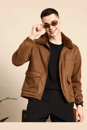 Mast & Harbour Faux Fur Trim Suede Finish Jacket