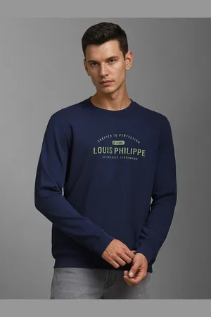 Louis Philippe Men Printed Pullover Sweatshirt