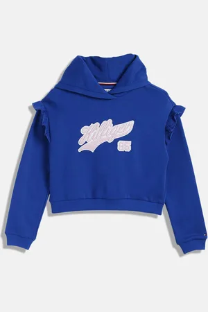 Tommy Hilfiger Fashion Girls Embroidered Hooded Sweatshirt
