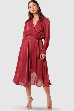 Forever New Bishop Sleeve Midi Dress