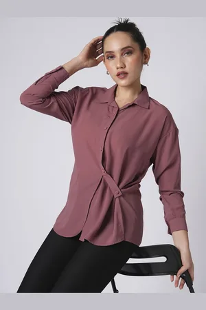 Globus Monochrome Satin Shirt Style Top