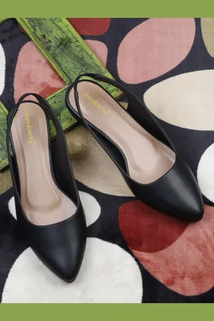DressBerry Women Solid Pointed Toe Backstrap Mules