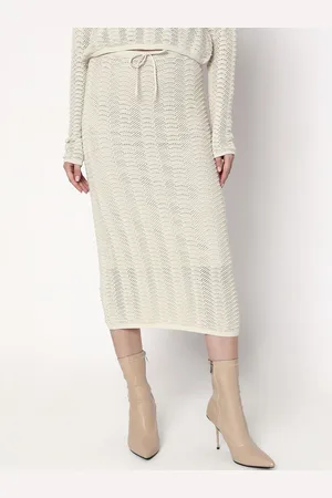 VERO MODA Straight Midi Skirt