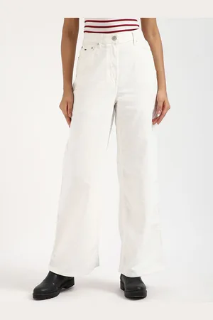 Tommy Hilfiger Women Straight Fit Mid-Rise Pure Cotton Jeans