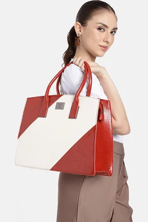Allen Solly Colourblocked Structured Shoulder Bag with Laptop Sleeve