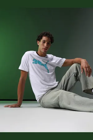 PUMA Men Slim Fit Brand Logo Graphic 19 Printed T-shirt