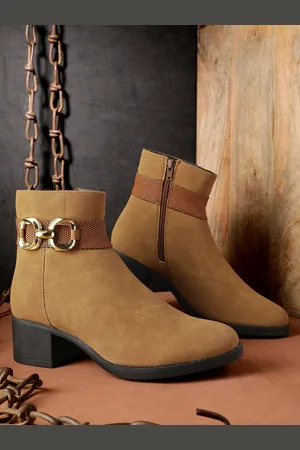 Roadster The Lifestyle Co. Women Regular Boots With Metallic Detail