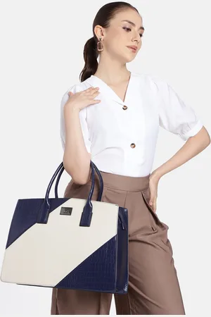 Allen Solly Croc Textured Laptop Handheld Bag