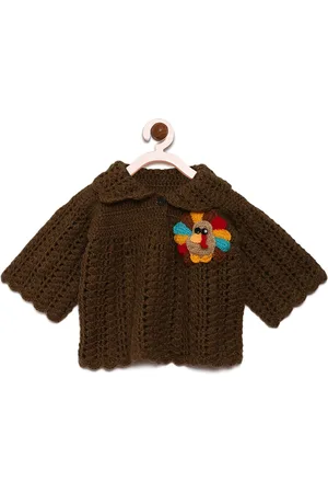 CHUTPUT Unisex Brown Self Design Pullover