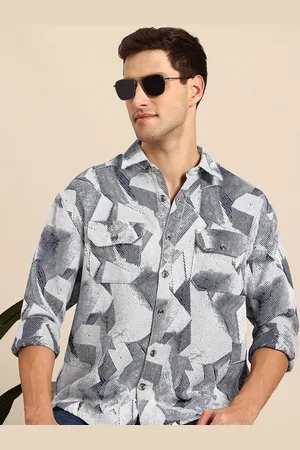 Mast & Harbour Self-Design Relaxed Casual Shackets
