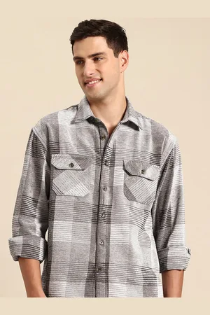 Mast & Harbour Checked Opaque Casual Relaxed Fit Shackets