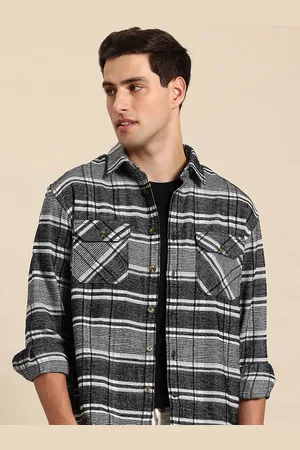 Mast & Harbour Checked Casual Relaxed Fit Shackets