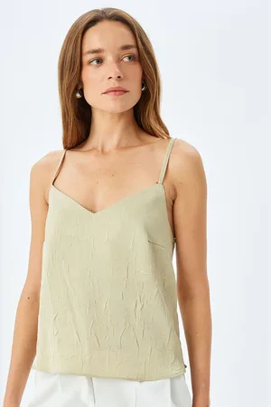 Koton Women Sleeveless Shoulder Straps Top