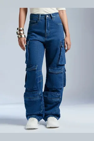 FREAKINS Women Cotton Straight Fit High-Rise Jeans