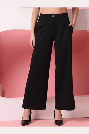 OOMPH Women Relaxed Pleated Trousers