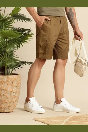Mast & Harbour Men Pure Cotton Cargo Shorts