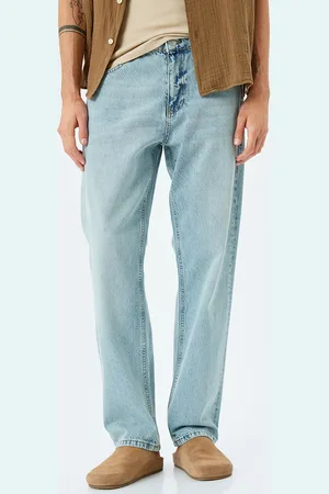 Koton Men Straight Fit Mid-Rise Jeans