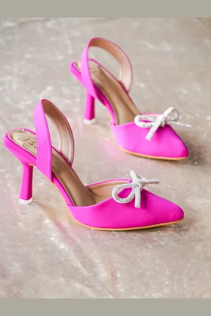 JM Looks Women Pointed Toe Kitten Heel Mules