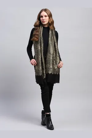 Monte Carlo Women Paisley Woven Design Stole