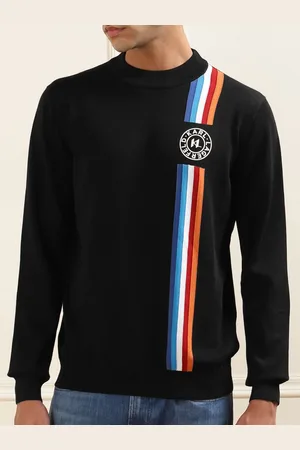 Karl Lagerfeld Men Striped Pullover