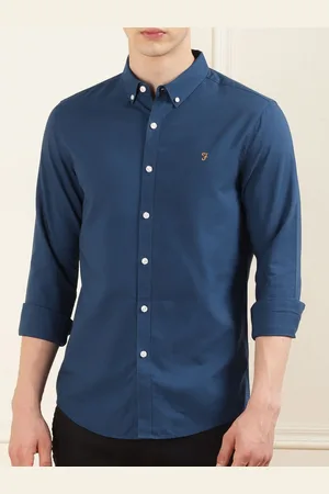 Farah Men Slim Fit Opaque Formal Shirt