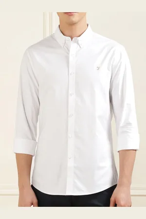 Farah Men Slim Fit Opaque Formal Shirt