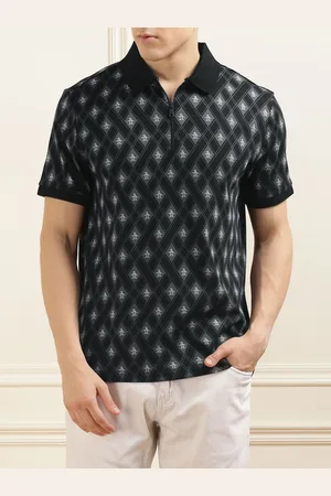 Original Penguin Men Printed Polo Collar Pockets T-shirt