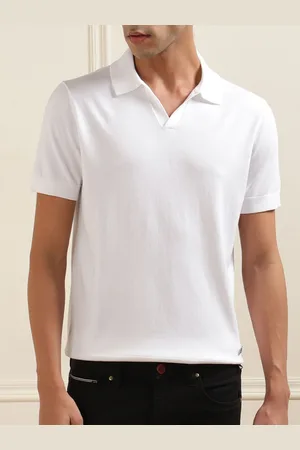 Karl Lagerfeld Men Polo Collar Pockets T-shirt