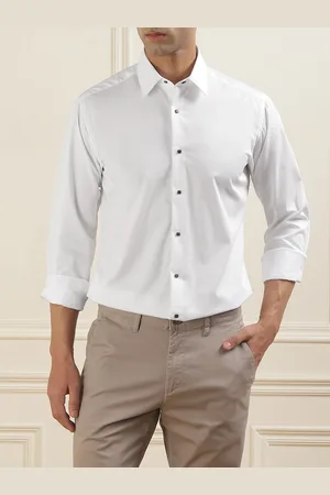 Karl Lagerfeld Men Cotton Slim Fit Opaque Formal Shirt