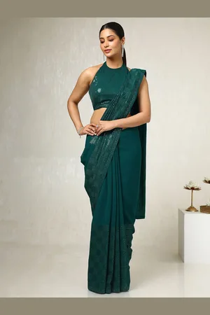 Soch Embellished Sequinned Pure Georgette Saree