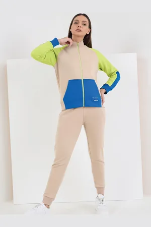 Sweet Dreams Women Colourblocked Mid Rise Tracksuit