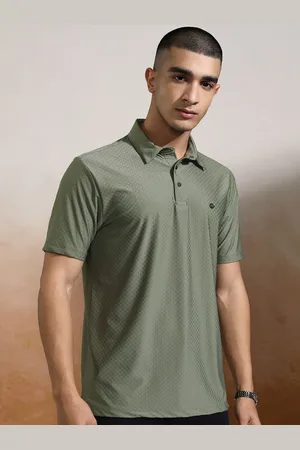 Highlander Men Clean Finish Knitted Textured Polo Tshirt