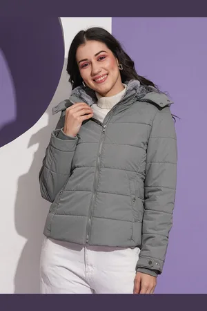Globus Women Hooded Solid Casual Parka Jacket