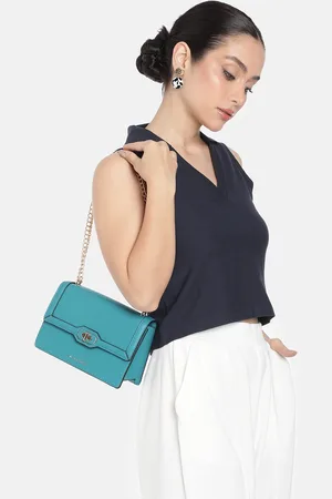 Allen Solly Sling Bag with Chainlink Handle