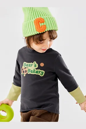 LULU & SKY Boys Typography Printed Regular Top