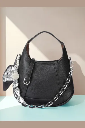 DressBerry Structured Hobo Bag with Scarf