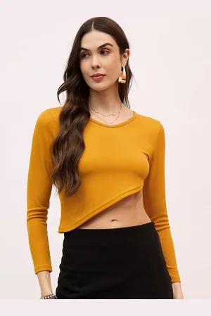 Mayra Women Round Neck Crop Top