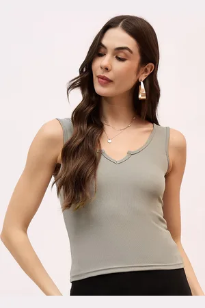 Mayra Women Sleeveless Fitted Top