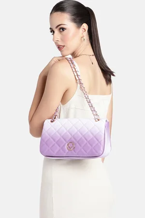 Allen Solly Colourblocked Structured Quilted Shoulder Bag